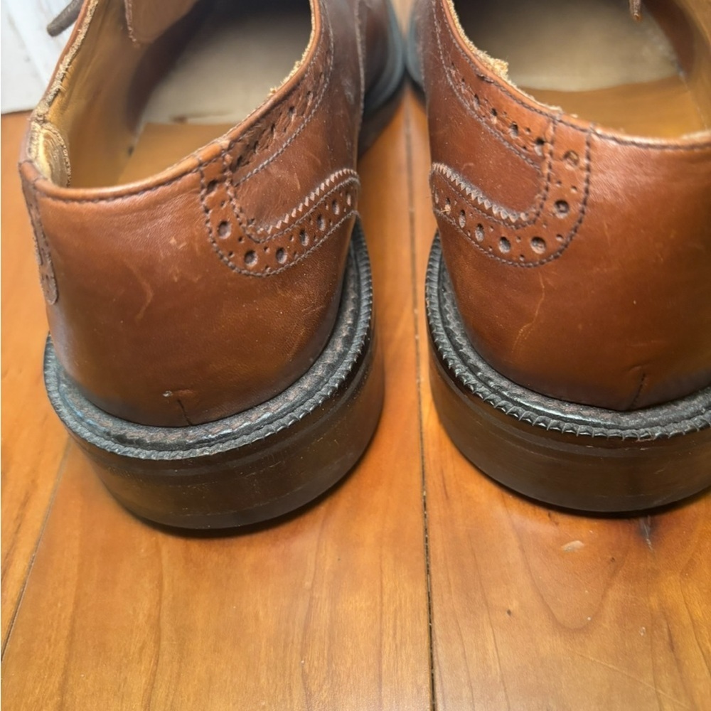 Zampiere men’s Brown Leather Brogue Lace-Up Shoes - Picture 5 of 7